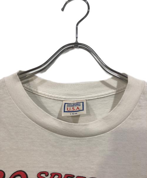 USED/MY SHIRT（ユーズド）USED/MY SHIRT (ユーズド) アニメプリントTシャツ ホワイト サイズ:SIZE Lの古着・服飾アイテム