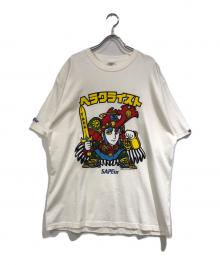 SAPEur（サプール）の古着「コラボプリントTシャツ」｜ホワイト