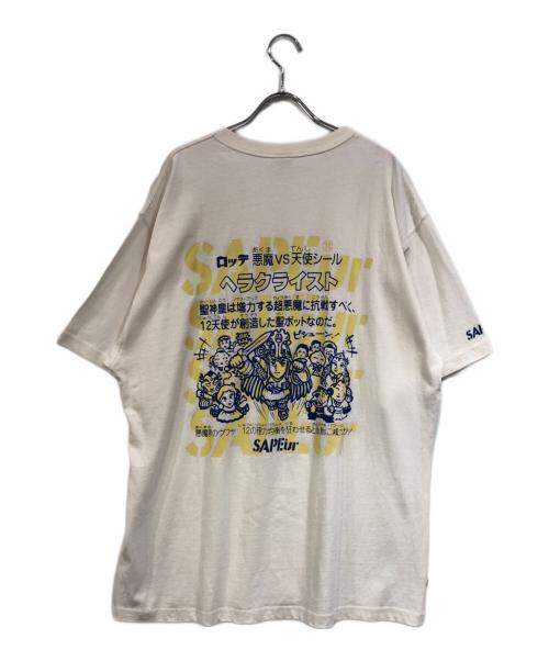 SAPEur（サプール）SAPEur (サプール) コラボプリントTシャツ ホワイト サイズ:SIZE XLの古着・服飾アイテム