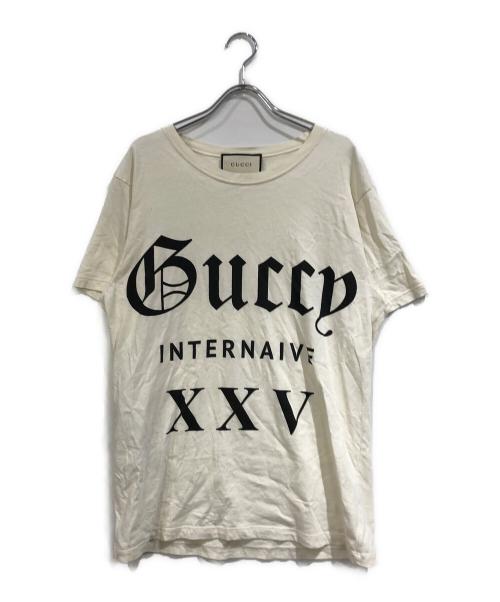 GUCCI（グッチ）GUCCI (グッチ) INTERNAIVE XXVTシャツ ホワイト サイズ:SIZE Sの古着・服飾アイテム