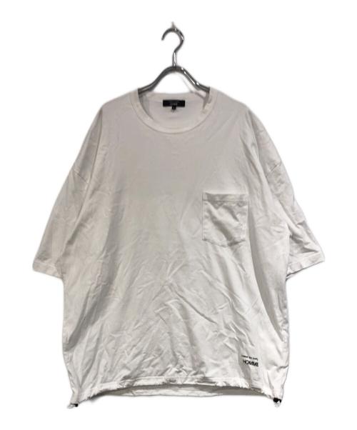COMME des GARCONS HOMME（コムデギャルソン オム）COMME des GARCONS HOMME (コムデギャルソン オム) S/S Tee ホワイト サイズ:SIZE Lの古着・服飾アイテム