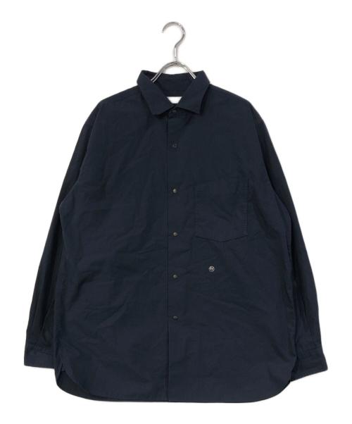 nanamica（ナナミカ）nanamica (ナナミカ) Regular Collar Wind Shirt ネイビー サイズ:SIZE Sの古着・服飾アイテム