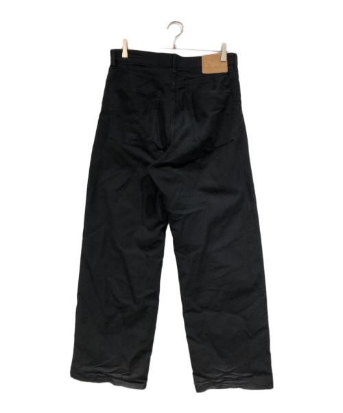 UNUSED（アンユーズド）UNUSED (アンユーズド) Wide glitter pants ブラック サイズ:SIZE 2の古着・服飾アイテム