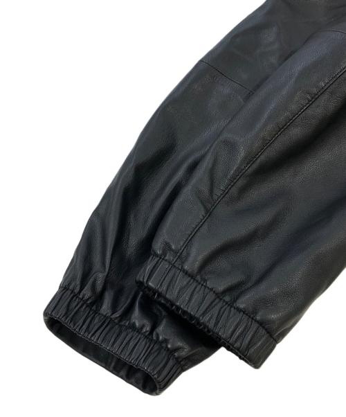 EMPORIO ARMANI（エンポリオ アルマーニ）EMPORIO ARMANI (エンポリオ アルマーニ) シープレザーライダースジャケット ブラック サイズ:SIZE 56の古着・服飾アイテム