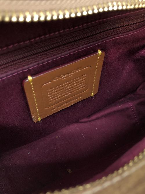 COACH（コーチ）COACH (コーチ) Disney (ディズニー) コラボショルダーバッグ ピンク×ブラウンの古着・服飾アイテム