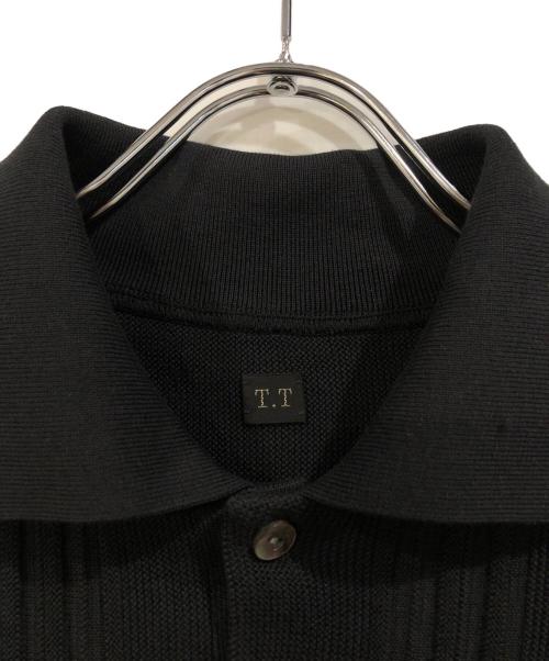 Taiga Takahashi（タイガ タカハシ）Taiga Takahashi (タイガ タカハシ) 1960'S POLO KNIT ブラック サイズ:SIZE 40の古着・服飾アイテム