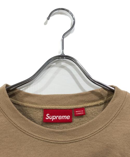 SUPREME（シュプリーム）Supreme (シュプリーム) Small Box Crewneck ベージュ サイズ:SIZE Mの古着・服飾アイテム