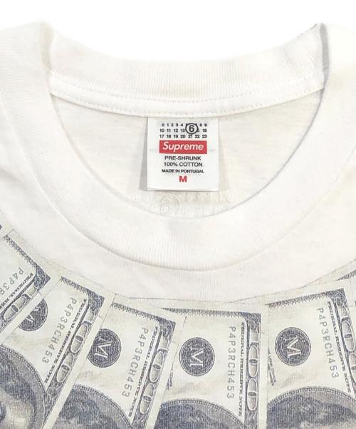 SUPREME（シュプリーム）SUPREME (シュプリーム) MM6 Maison Margiela (エムエムシックスメゾンマルジェラ) MONEY S/S TOP ホワイト サイズ:SIZE Mの古着・服飾アイテム