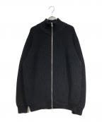 BATONERバトナ―）の古着「SIGNATURE DRIVERS KNIT」｜ブラック