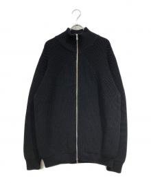 BATONER（バトナ―）の古着「SIGNATURE DRIVERS KNIT」｜ブラック