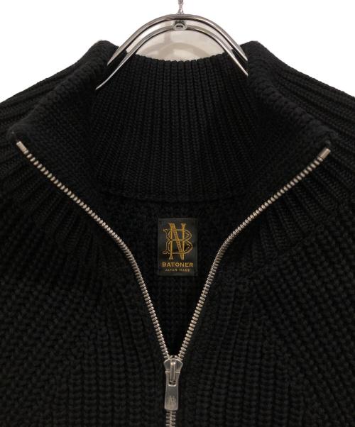 BATONER（バトナ―）BATONER (バトナ―) SIGNATURE DRIVERS KNIT ブラック サイズ:SIZE 3の古着・服飾アイテム
