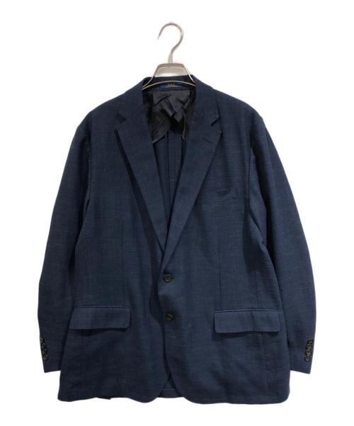 POLO RALPH LAUREN（ポロ・ラルフローレン）POLO RALPH LAUREN (ポロ・ラルフローレン) リネン混2Bジャケット ネイビー サイズ:SIZE 44の古着・服飾アイテム