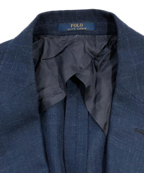 POLO RALPH LAUREN（ポロ・ラルフローレン）POLO RALPH LAUREN (ポロ・ラルフローレン) リネン混2Bジャケット ネイビー サイズ:SIZE 44の古着・服飾アイテム