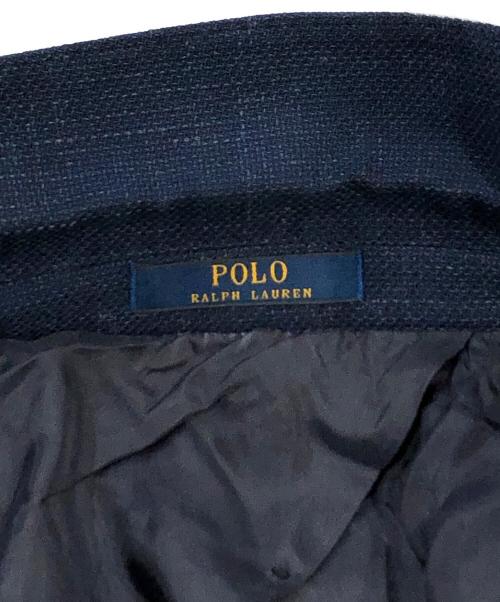 POLO RALPH LAUREN（ポロ・ラルフローレン）POLO RALPH LAUREN (ポロ・ラルフローレン) リネン混2Bジャケット ネイビー サイズ:SIZE 44の古着・服飾アイテム