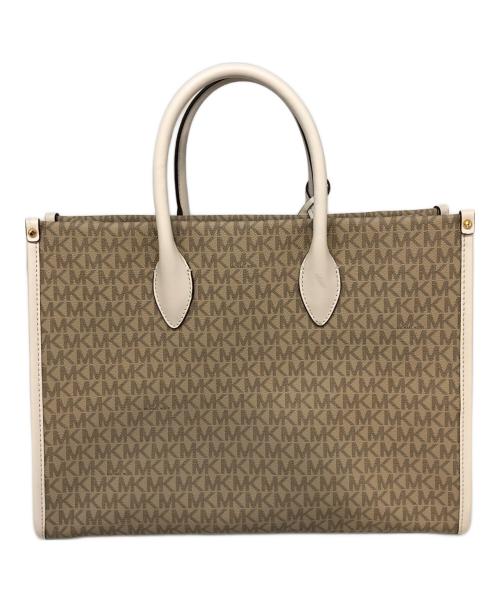MICHAEL KORS（マイケルコース）MICHAEL KORS (マイケルコース) シグネチャートートバッグ ベージュの古着・服飾アイテム