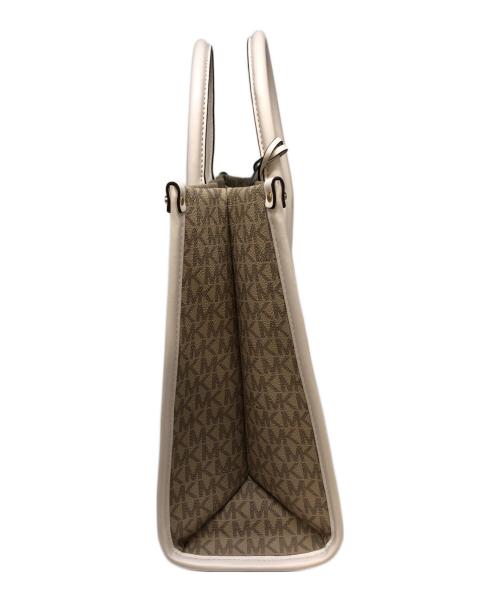 MICHAEL KORS（マイケルコース）MICHAEL KORS (マイケルコース) シグネチャートートバッグ ベージュの古着・服飾アイテム
