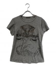 ALEXANDER McQUEEN（アレキサンダーマックイーン）の古着「スカルプリントTシャツ」｜グレー