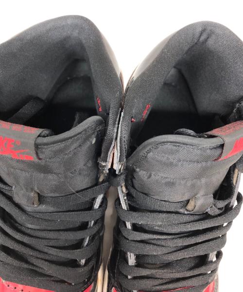 NIKE（ナイキ）NIKE (ナイキ) AIR JORDAN1 レッド×ブラック サイズ:SIZE 27.5cmの古着・服飾アイテム