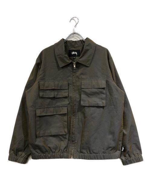 stussy（ステューシー）stussy (ステューシー) IRIDESCENT JACKET グレー サイズ:SIZE Sの古着・服飾アイテム