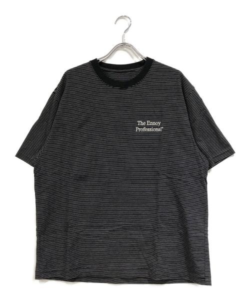 The Ennoy Professional（ザ エンノイ プロフェッショナル）THE ENNOY PROFESSIONAL (ザ エンノイ プロフェッショナル) ボーダーTシャツ ブラック サイズ:SIZE Sの古着・服飾アイテム