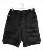 DIESELディーゼル）の古着「D-KROOLEY-CARGO-SHORT JOGG」｜ブラック