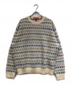 SUPREMEシュプリーム）の古着「FLOWERS METALLIC SWEATER」｜ホワイト