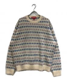 SUPREME（シュプリーム）の古着「FLOWERS METALLIC SWEATER」｜ホワイト