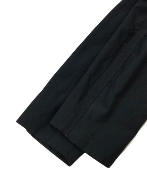LQ...MEN（エルキューメン）LQ...MEN (エルキューメン) ストライプデザイン4Bジャケット ブラック サイズ:SIZE Mの古着・服飾アイテム