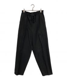 LQ...MEN（エルキューメン）の古着「スラックステーパードパンツ」｜ブラック