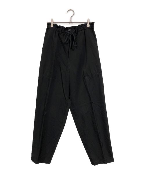 LQ...MEN（エルキューメン）LQ...MEN (エルキューメン) スラックステーパードパンツ ブラック サイズ:SIZE Sの古着・服飾アイテム