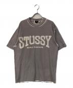 stussyステューシー）の古着「BURLY STONE WASHED TEE」｜パープル