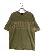 stussyステューシー）の古着「BURLY STONE WASHED TEE」｜グリーン