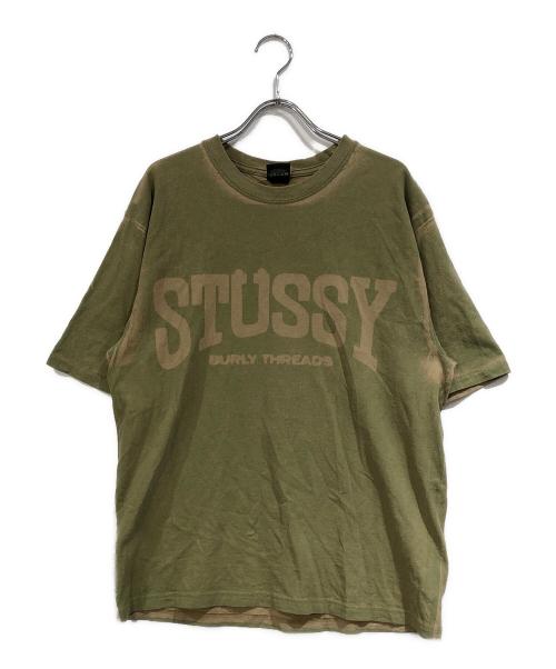 stussy（ステューシー）stussy (ステューシー) BURLY STONE WASHED TEE グリーン サイズ:SIZE Mの古着・服飾アイテム