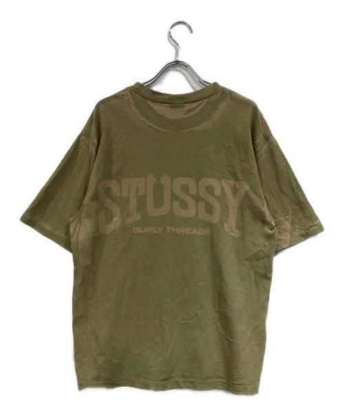 stussy（ステューシー）stussy (ステューシー) BURLY STONE WASHED TEE グリーン サイズ:SIZE Mの古着・服飾アイテム