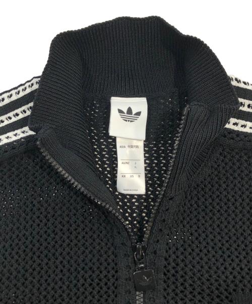 adidas（アディダス）adidas (アディダス) ニット クロシェ ファイヤーバード トラックトップ ブラック サイズ:SIZE XLの古着・服飾アイテム