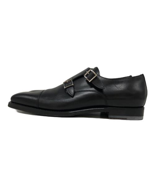 Santoni（サントーニ）Santoni (サントーニ) ダブルモンクストラップシューズ ブラック サイズ:SIZE 6.5の古着・服飾アイテム