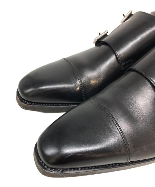 Santoni（サントーニ）Santoni (サントーニ) ダブルモンクストラップシューズ ブラック サイズ:SIZE 6.5の古着・服飾アイテム