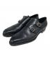 Santoni（サントーニ）の古着「ダブルモンクストラップシューズ」｜ブラック