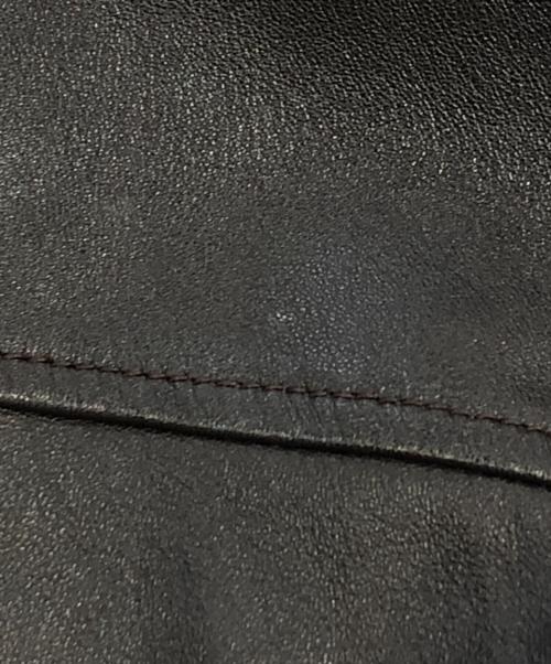 EMPORIO ARMANI（エンポリオ アルマーニ）EMPORIO ARMANI (エンポリオ アルマーニ) ダブルライダースジャケット ブラウン サイズ:SIZE 56の古着・服飾アイテム