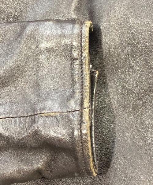 EMPORIO ARMANI（エンポリオ アルマーニ）EMPORIO ARMANI (エンポリオ アルマーニ) ダブルライダースジャケット ブラウン サイズ:SIZE 56の古着・服飾アイテム