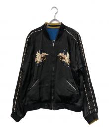 東洋エンタープライズ（トウヨウエンタープライズ）の古着「Early 1950s Style Acetate Souvenir Jacket」｜ブラック