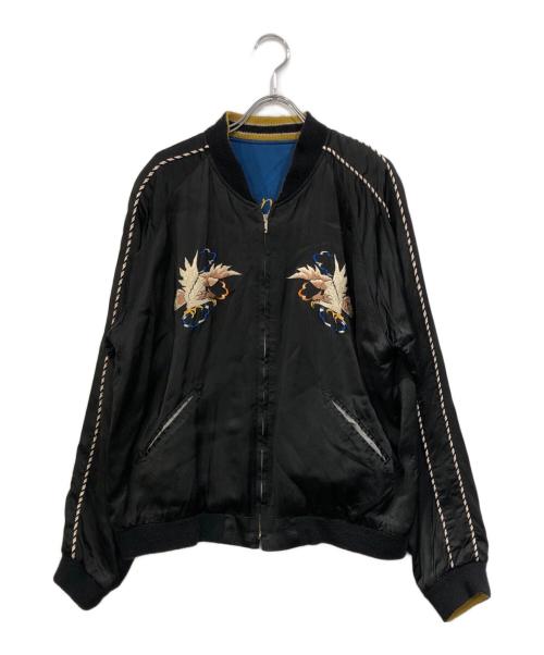 東洋エンタープライズ（トウヨウエンタープライズ）東洋エンタープライズ (トウヨウエンタープライズ) Early 1950s Style Acetate Souvenir Jacket ブラック サイズ:SIZE 特大(XL)の古着・服飾アイテム