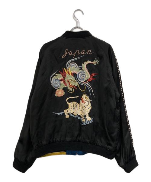 東洋エンタープライズ（トウヨウエンタープライズ）東洋エンタープライズ (トウヨウエンタープライズ) Early 1950s Style Acetate Souvenir Jacket ブラック サイズ:SIZE 特大(XL)の古着・服飾アイテム