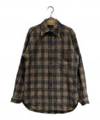 PENDLETONペンドルトン）の古着「チェックネルシャツ」｜ベージュ