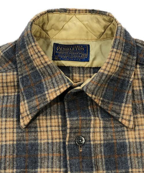 PENDLETON（ペンドルトン）PENDLETON (ペンドルトン) チェックネルシャツ ベージュ サイズ:SIZE Mの古着・服飾アイテム