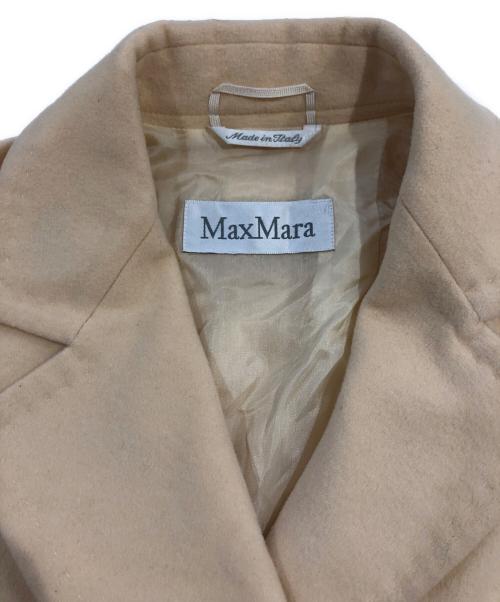 MaxMara（マックスマーラ）MaxMara (マックスマーラ) ベルテッドジャケット ベージュ サイズ:40の古着・服飾アイテム