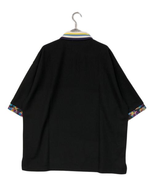 HERALBONY（ヘラルボニー）HERALBONY (ヘラルボニー) ニットコンビポロ「海の図鑑」 ブラック サイズ:SIZE Lの古着・服飾アイテム