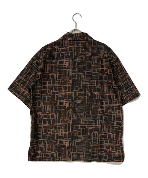 HERALBONY（ヘラルボニー）HERALBONY (ヘラルボニー) オープンカラーシャツ「無題」 ブラウン サイズ:SIZE Mの古着・服飾アイテム