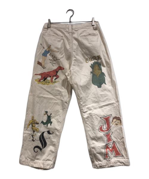 WESTOVERALLS（ウエストオーバーオールズ）WESTOVERALLS (ウエストオーバーオールズ) Are You Different (アーユーディファレント) MEMORIAL TROUSERS アイボリー サイズ:SIZE 81cm (W32)の古着・服飾アイテム