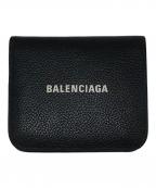 BALENCIAGAバレンシアガ）の古着「ロゴ2つ折り財布」｜ブラック